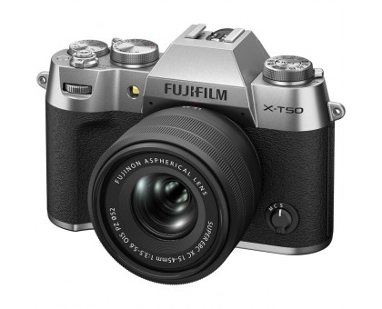 Фотоаппарат Fujifilm X-T50 Kit XC 15-45mm f/3.5-5.6 OIS PZ Silver