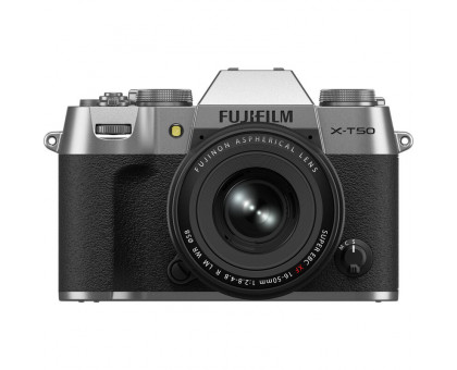 Фотоаппарат Fujifilm X-T50 Kit XF 16-50mm F2.8-4.8 R LM WR Silver
