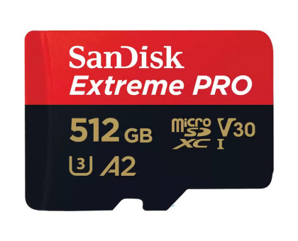 Карта памяти Micro SDXC-512GB SANDISK Extreme PRO 200MB/s V30 A2 U3