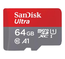 Карта памяти Micro SDXC-64GB SANDISK ultra 140MB/s 533X