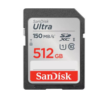Карта памяти SanDisk Ultra SD Class 10 UHS-I 150MB/s 512GB SDSDUNC-512G-GN6IN