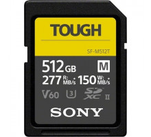 Карта памяти Sony SDXC 512GB SF-M TOUGH UHS-II U3 V60 277/150 MB/s (SF-M512T)