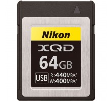 Карта памяти Nikon MC-XQ64G XQD 64Gb (440/400 MB/s)