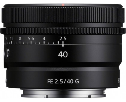 Объектив Sony FE 40mm f/2.5 G (SEL40F25G) черный