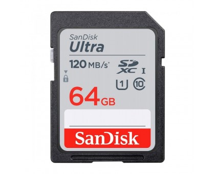 SanDisk Ultra SDXC Class 10 UHS-I 120MB/s 64GB