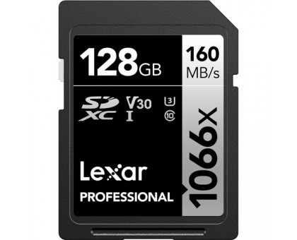 Карта памяти Lexar SDXC 128GB Professional 1066x UHS-I U3 V30 (160/120 MB/s)