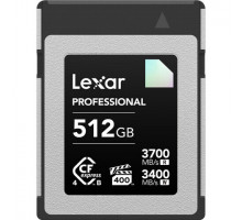 Карта памяти Lexar 512GB Professional DIAMOND CFexpress 4.0 B 3700/3400 MB/s VPG-400
