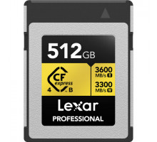 Карта памяти Lexar 512GB Professional GOLD Cfexpress B 4.0 3600/3300/3000 MB/s