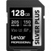 Карта памяти Lexar SDXC 128GB Professional Silver Plus UHS-I U3 V30 (205/150 MB/s)