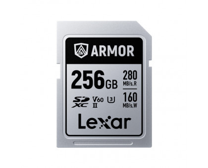 Карта памяти Lexar SDXC 256GB Armor Silver Pro U3 V60 280/160 MB/s