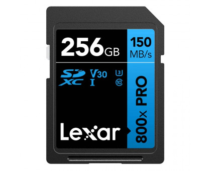 Карта памяти Lexar SDXC 256GB Professional 800x PRO UHS-I U3 V30 (150/45 MB/s)