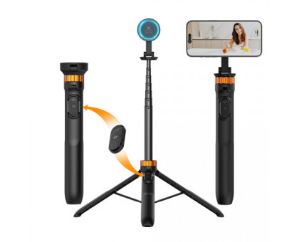 Штатив монопод K&F Concept (KF09.139) Magnetic Tripod/Selfie Stick with Bluetooth Remote Control