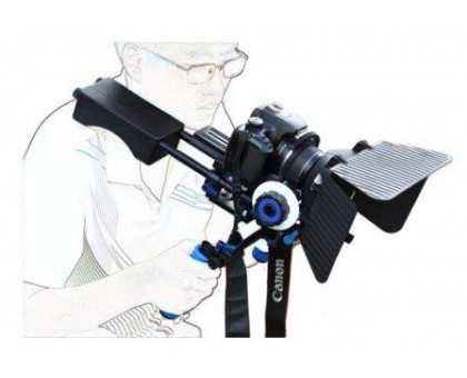 Плечевой упор риг обвес для зерк. ф/к Professional Camera Video DSLR 15mm Rail Rod Support System General Matte Box Set RL-04